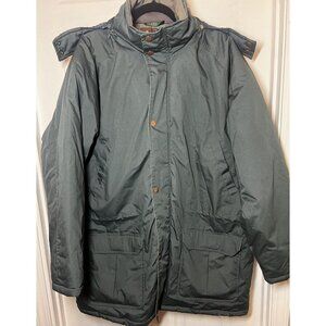 Field and Stream Mens Insulated Green Jacket Coat with Hood Size XXL Heavy Ski